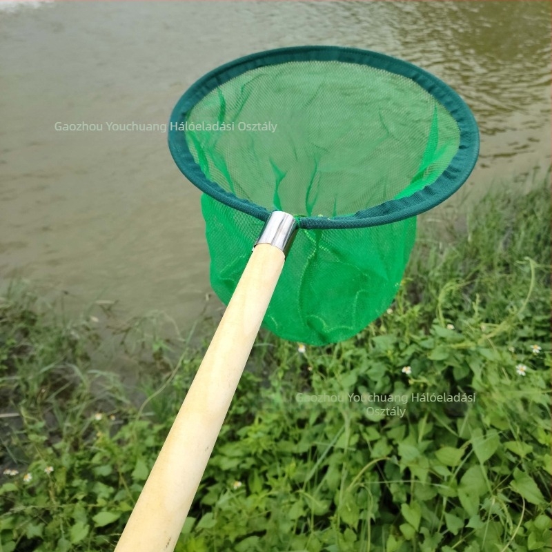 Fa nyelű, egykeretes háló finomszemű hálóval, nem zsugorodik