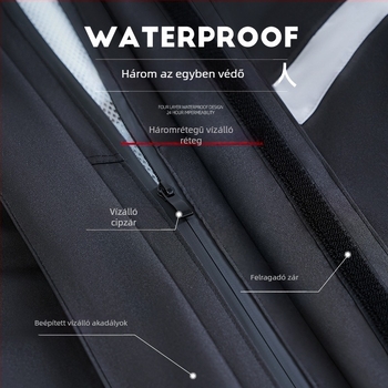 Motorkerékpár esőponcho készlet - Heavy Rain, Chun Ya szövet 22 denier PVC bevonattal, felnőtt, 1 személy, testreszabható és logó