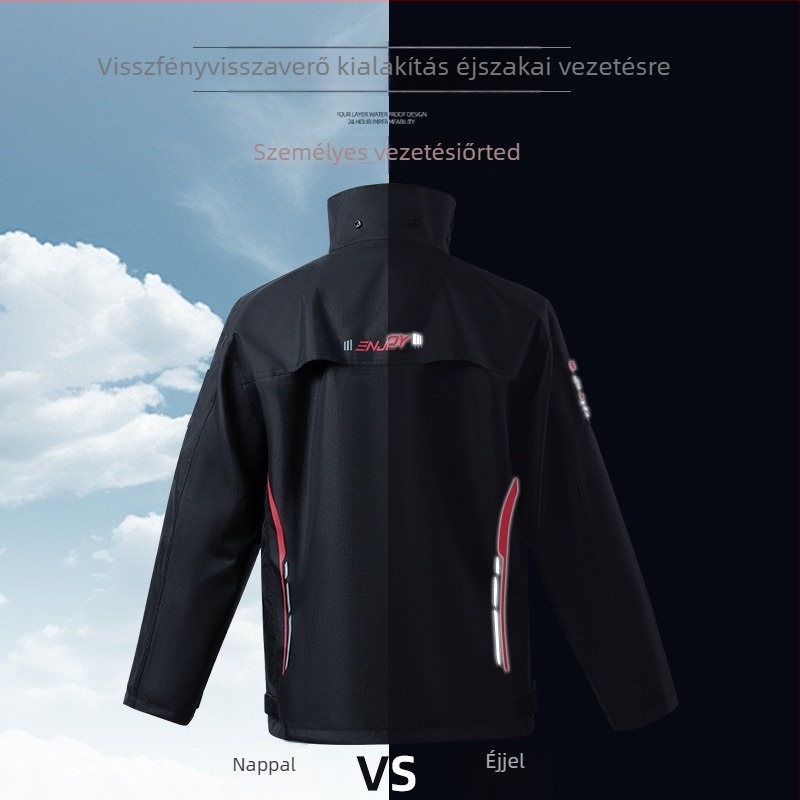 Motorkerékpár esőponcho készlet - Heavy Rain, Chun Ya szövet 22 denier PVC bevonattal, felnőtt, 1 személy, testreszabható és logó