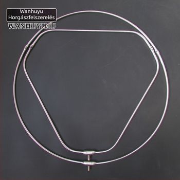 Rozsdamentes acélból készült horgászháló keret háromszög és kör alakú hurkokkal, nagy hálófej — Chun Mao, licencelhető magáncímke