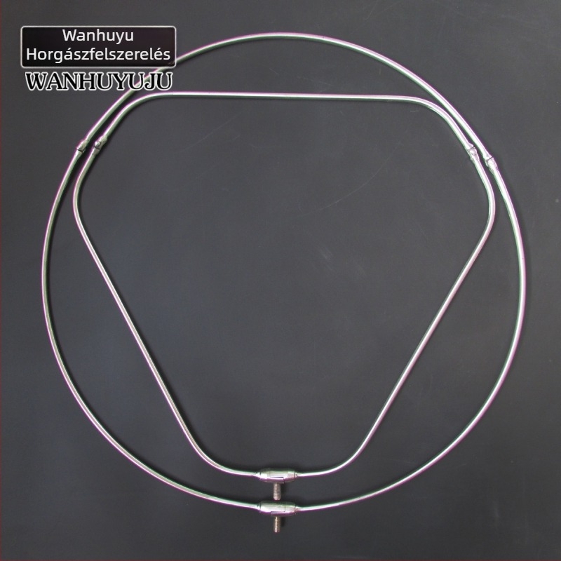 Rozsdamentes acélból készült horgászháló keret háromszög és kör alakú hurkokkal, nagy hálófej — Chun Mao, licencelhető magáncímke