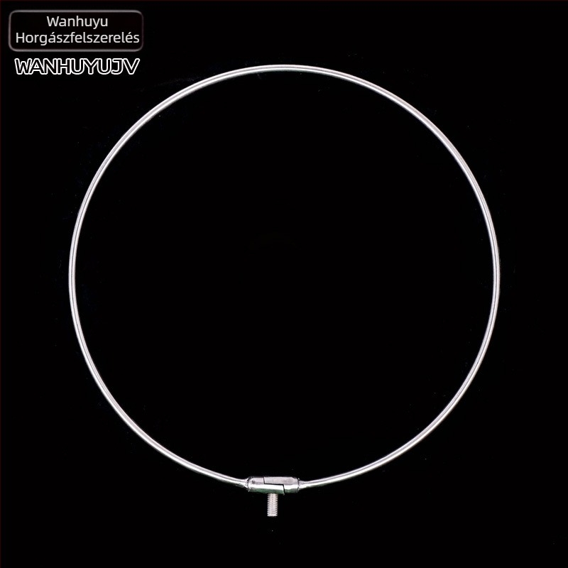 Rozsdamentes acélból készült horgászháló keret háromszög és kör alakú hurkokkal, nagy hálófej — Chun Mao, licencelhető magáncímke