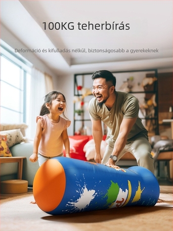 Gyermekeknek szóló felfújható boxoló oszlop, PVC, függőleges kialakítás, 0.36 kg, modell FED-QJZ-00-01