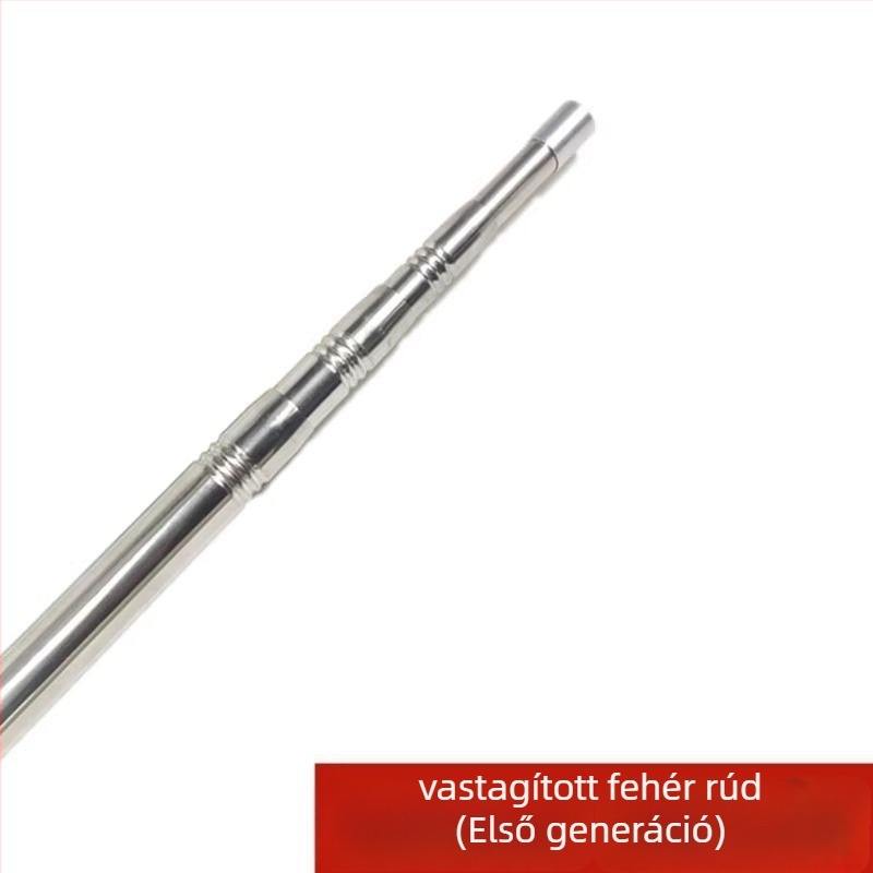 Rozsdamentes acélból készült teleszkópos halászhálóbot, pozicionáló bot, ultrahard, vastagított teleszkópos rúd, 3 részes