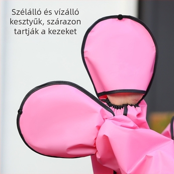 Felnőtt esőponcsó — hosszú esőkabát, EVA anyag, motorkerékpár/elektronikus kerékpár poncsó, 1 személy