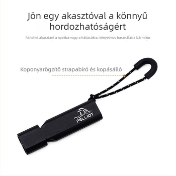 Kültéri túlélő vész síp, alumíniumötvözet, márka pelliot/Boxi