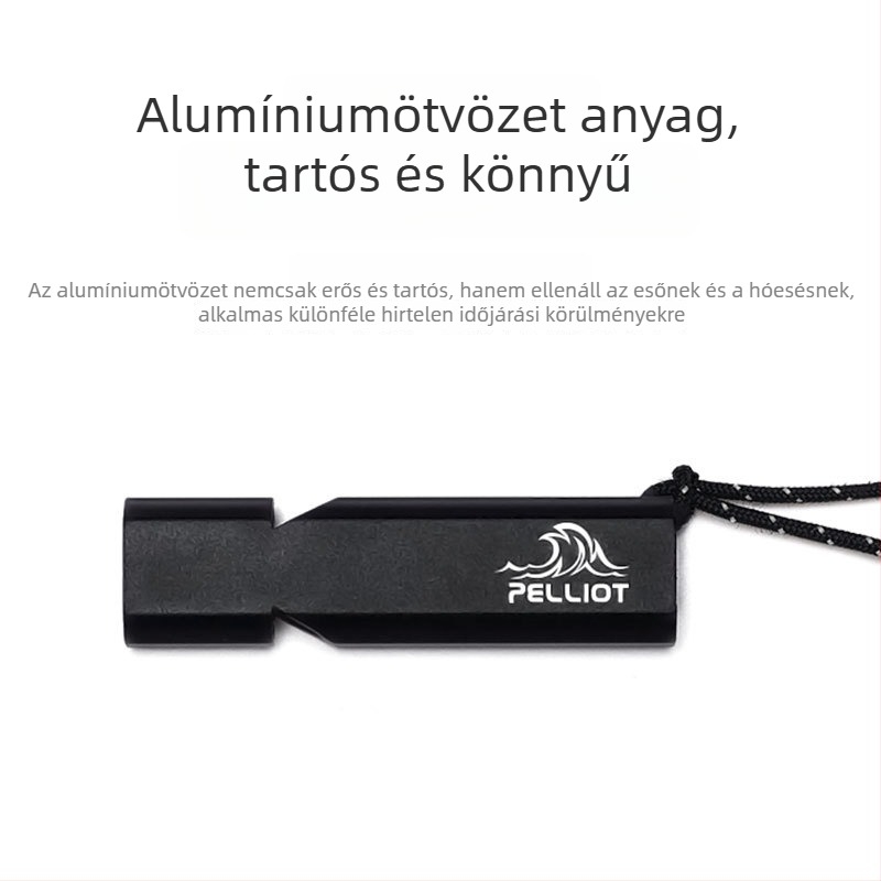 Kültéri túlélő vész síp, alumíniumötvözet, márka pelliot/Boxi
