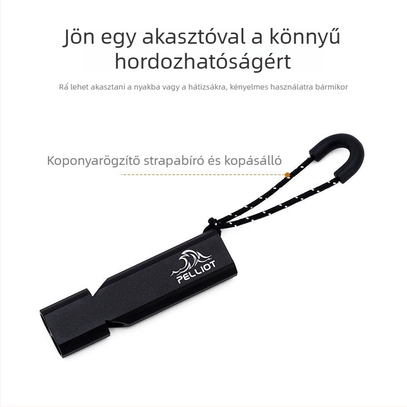 Kültéri túlélő vész síp, alumíniumötvözet, márka pelliot/Boxi