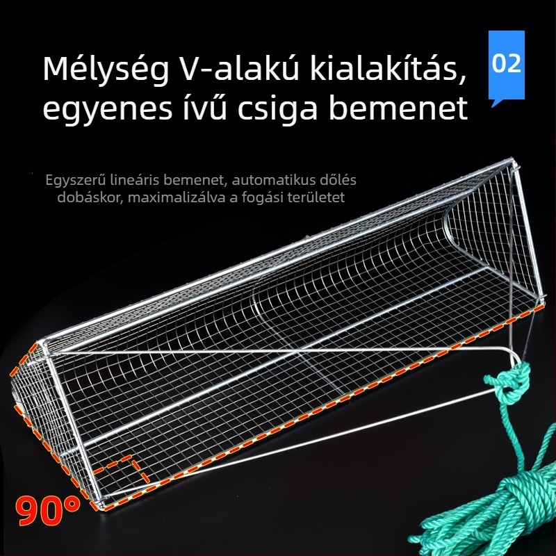Chaoyu csigafogó eszköz — acélból készült, hálós kosár és szívó funkció
