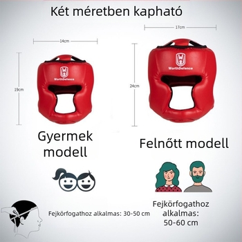 Worthdefence boksz fejvédő felnőtteknek és gyerekeknek, arcvédő sisak, Taekwondo és Sanda fejvédő, fejvédő edzéshez küzdősportokhoz