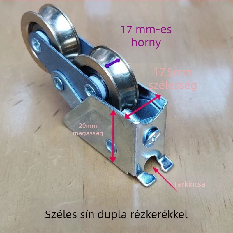 Régi stílusú 2008-as réz kerékkel és alumíniumötvözetből készült görgő tolóajtókhoz és ablakokhoz