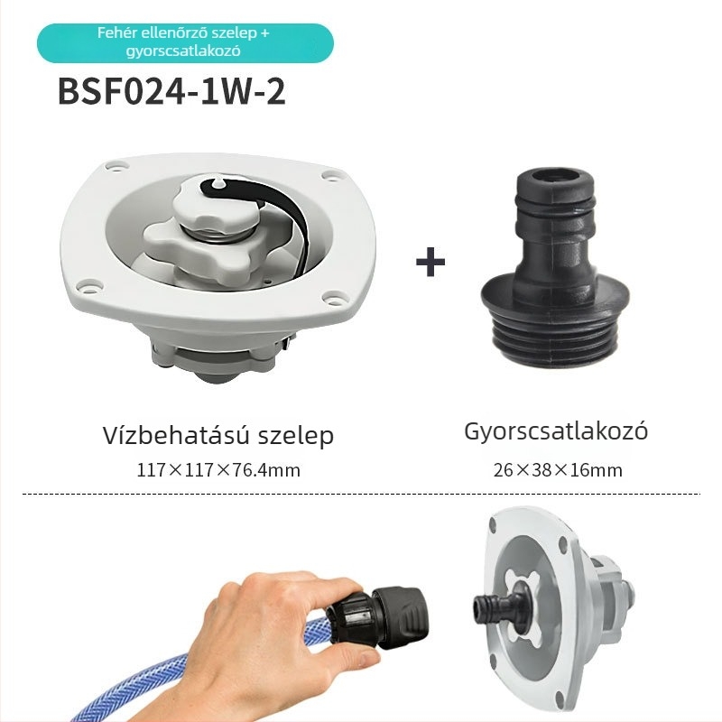 RV víztartály fedél (Márka: Labels; Alkalmas modellek: RV módosított autó/kemping; Anyag: módosított PP; Feldolgozás: Nem)