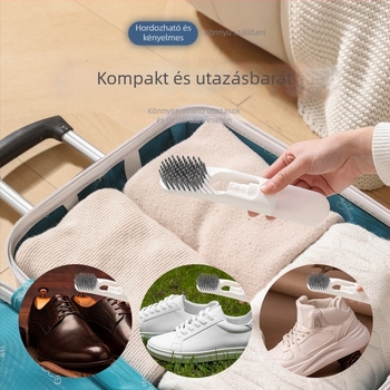 Cipő ecset folyékony permettel a tisztításhoz és fertőtlenítéshez, puha műanyag sörtékkel, otthoni és utazási használatra, Zhuochen márka