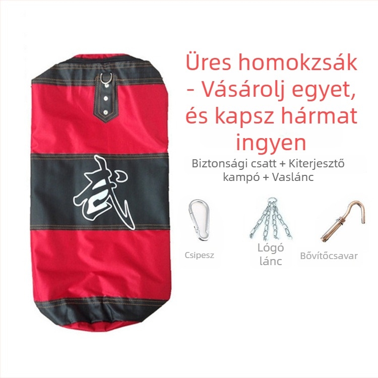Függő háromréteg ütészsák, Oxford anyagból, 2 kg, otthoni edzéshez