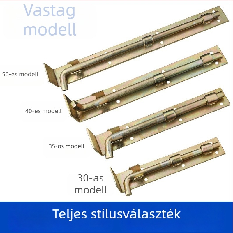 Jinchi Nehéz ajtózár, vasból, színes cinkezett bevonattal