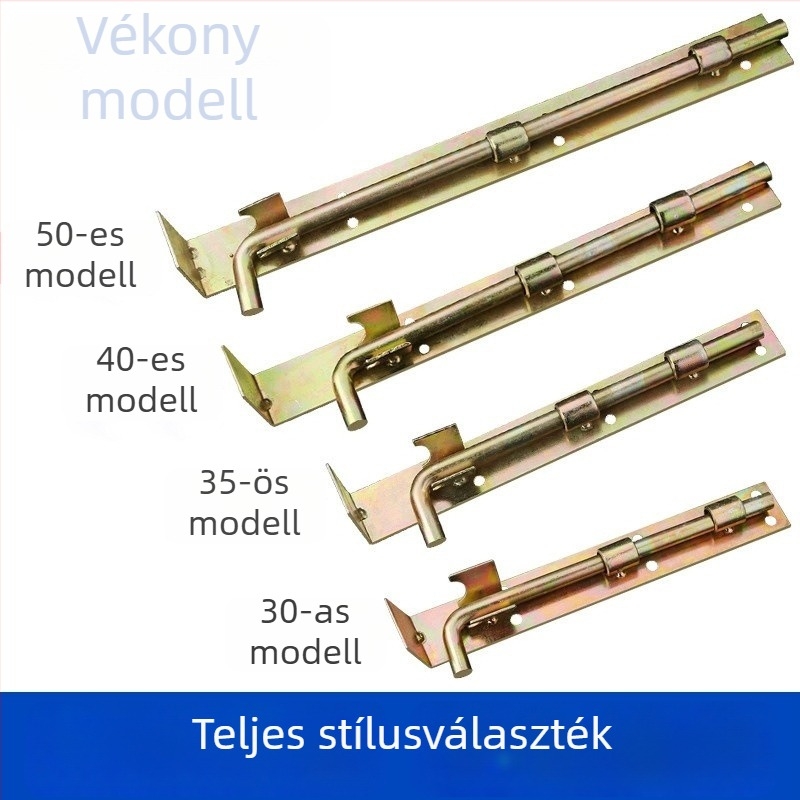 Jinchi Nehéz ajtózár, vasból, színes cinkezett bevonattal