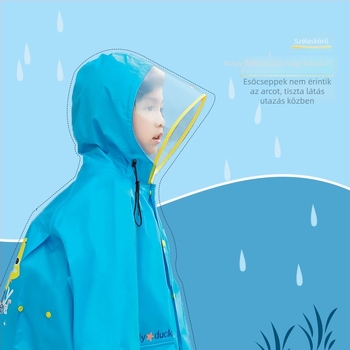 Gyerek esőkabát felosztott mintával, rajzfilm dizájnnal; EVA anyag; vízálló PVC ragasztóréteg; alkalmas gyereknek; poncsó