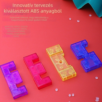 Kong Ming Lock Luban Lock Puzzle Blokkok - Műanyag Oktató Játék 7–14 éveseknek (Brand Bailien)