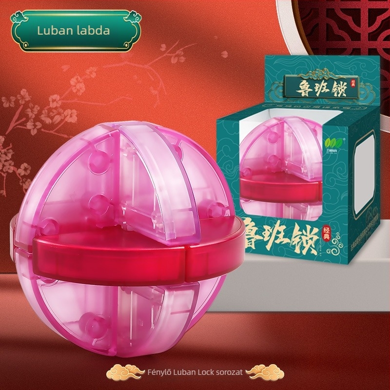 Kong Ming Lock Luban Lock Puzzle Blokkok - Műanyag Oktató Játék 7–14 éveseknek (Brand Bailien)