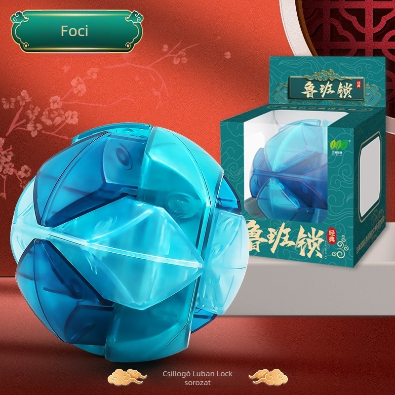 Kong Ming Lock Luban Lock Puzzle Blokkok - Műanyag Oktató Játék 7–14 éveseknek (Brand Bailien)