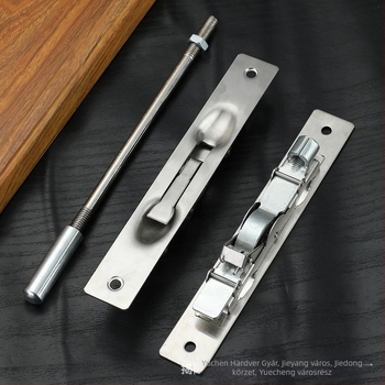 Rozsdamentes acél tűzvédelmi ajtócsap, típus A, modell FHMCX, kefés felület, állítható rejtett csap