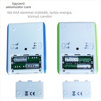 Mechanikus ciklusidőző mutatós kijelzővel, műanyag házzal, akkumulátoros működés, rajzfilm dizájn