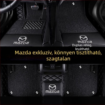 Mazda teljes körű védelmet nyújtó autópadló CX-3, CX-4, CX-5, CX-7 és CX-8 modellhez; Anyag: TPE+XPE anti-slip; Tömeg: 5 kg; Márka: Dawn; Lábpadlók stílus: bőr lábpadlók.