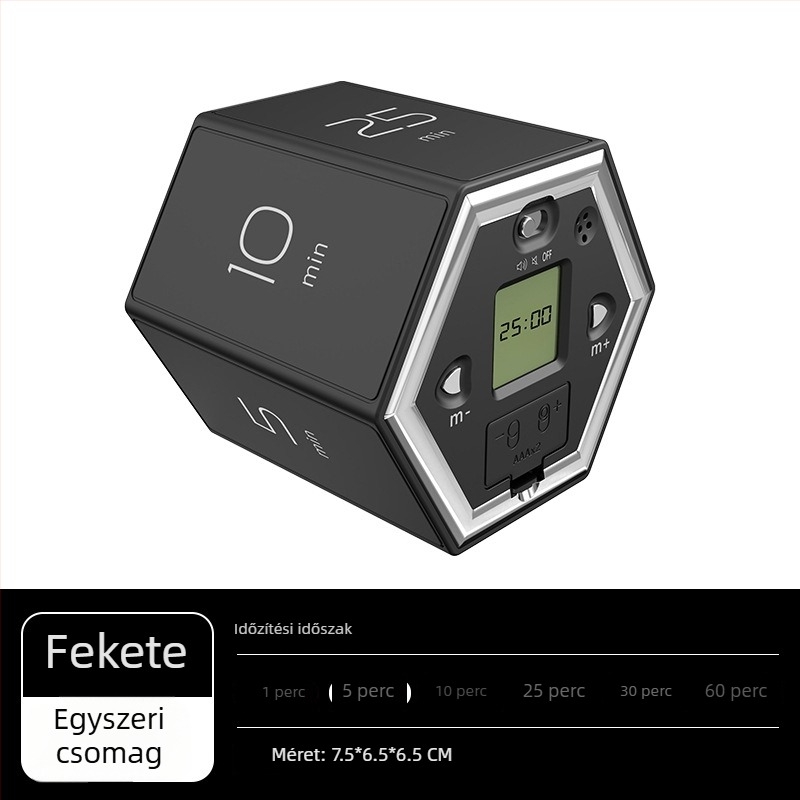 Forgó mágneses csendes időmérő konyhához – LED kijelző, elektronikus működés, akkumulátorral működik, rombusz alakú