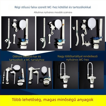 ABS kézzel húzható öblítő tartály úszó szelep, magas falra szerelt WC-hez