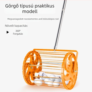 Meishulong automata visszahúzható labdagyűjtő asztali teniszezéshez, mobil görgős kosárral a gyűjtéshez és edzésre