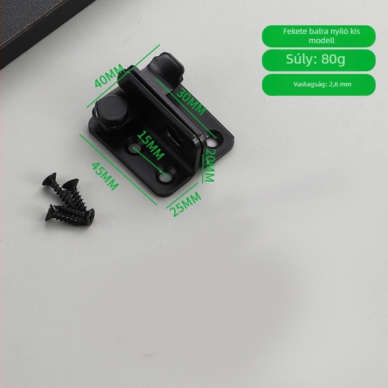 Rozsdamentes acél ajtócsap, A-típusú csap, SK-77, balra–jobbra nyitás, polírozott felület, modern minimalistStílus