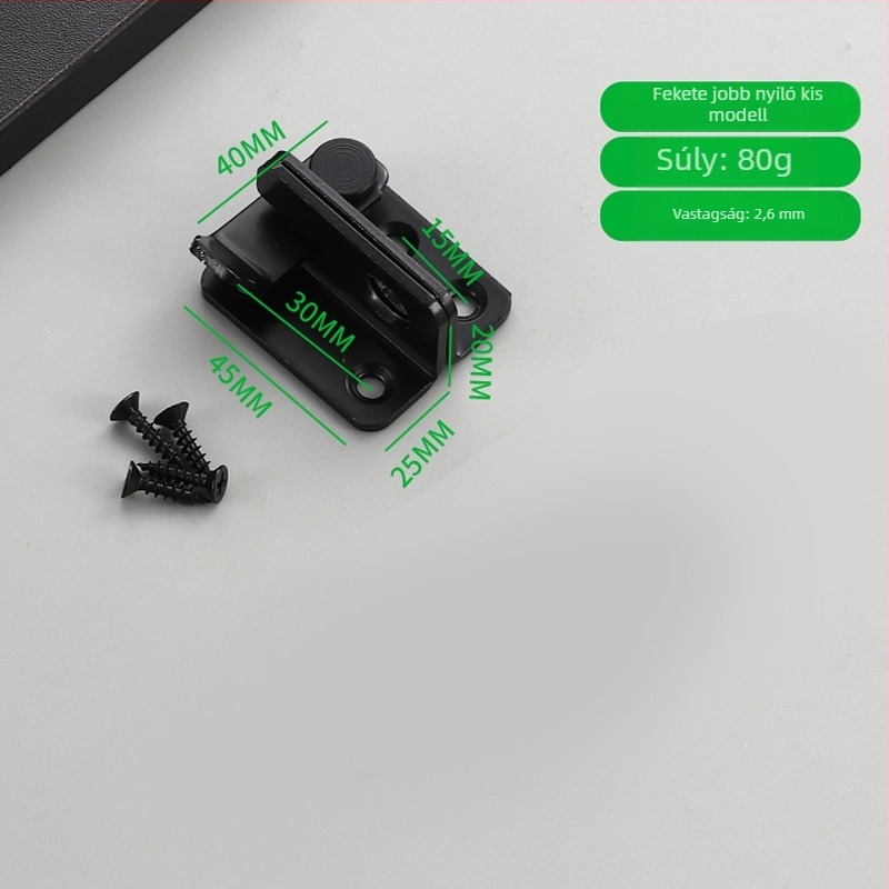 Rozsdamentes acél ajtócsap, A-típusú csap, SK-77, balra–jobbra nyitás, polírozott felület, modern minimalistStílus