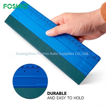 FOSHIO Autófilm és Tapéta kaparó – TPEE anyag, hosszú nyelet és mérőskála