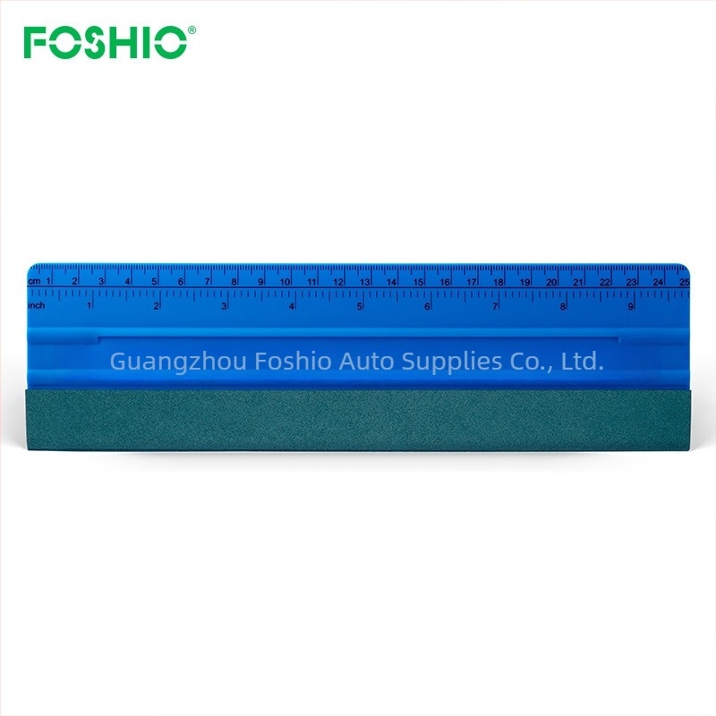 FOSHIO Autófilm és Tapéta kaparó – TPEE anyag, hosszú nyelet és mérőskála