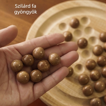 Fából készült Kongming sakk egyéni játékhoz - oktató szellemi fejlesztés, minden korosztály számára