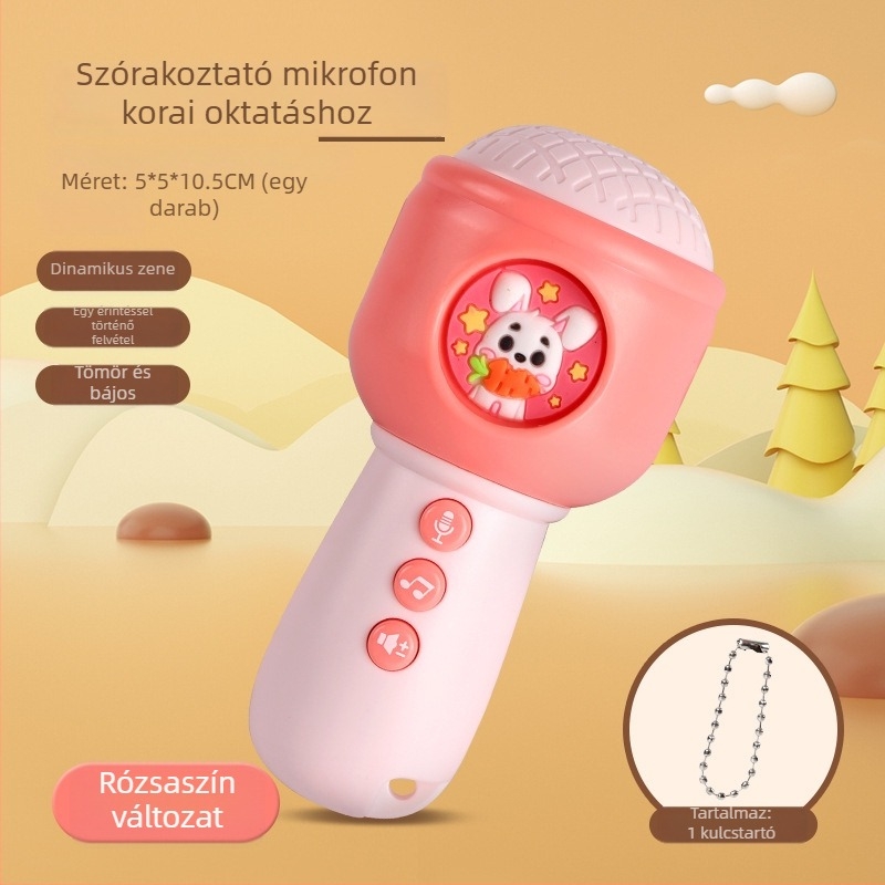 Gyermekek mesetörténet-zenei gép – Oktatási játék, műanyagból, elemes, 4–6 éveseknek