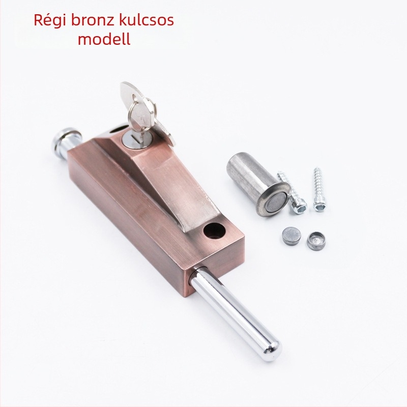 Forgóajtó zár keret ajtókhoz, alumínium ötvözet, spray bevonat, modern egyszerű stílus