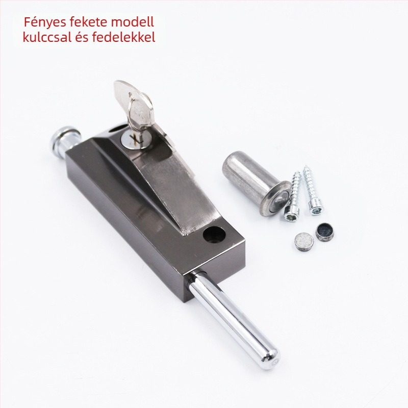 Forgóajtó zár keret ajtókhoz, alumínium ötvözet, spray bevonat, modern egyszerű stílus