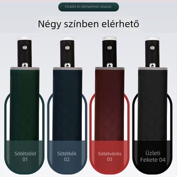 LED-es esernyő világítással, automata nyitás, 10 bordával, visszafordítható autó esernyő, logó nyomtatás