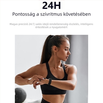 Okos karkötő (Szívritmus-mérés, Alvásfigyelés, Vér oxigén-észlelés, Bluetooth, Nincs kijelző)