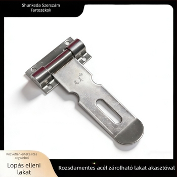 Longmei 304 rozsdamentes acélból készült F-típusú zárlemez, elektroplatált felülettel, modern letisztult stílus