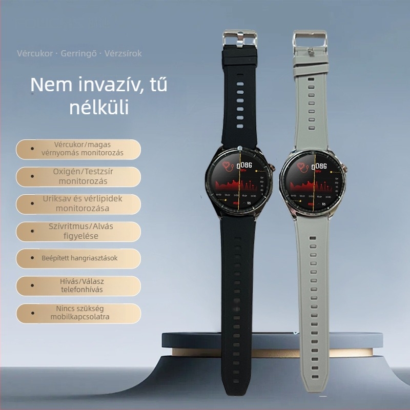 GT9-Ultra okosóra – vér oxigén-szint, vérnyomás, szívritmus, Bluetooth hívások, alvásfigyelés