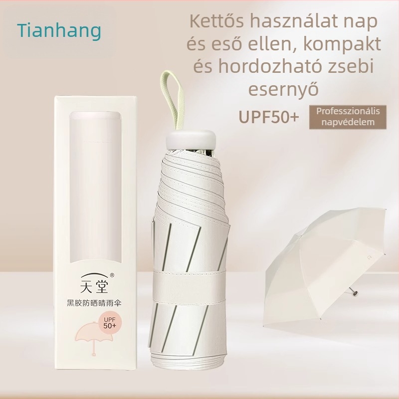 Heaven Napernyő - Összecsukható, Kétfunkciós, UPF50+ UV védelem, Poliészter anyag, Acél bordák, 7 bordák