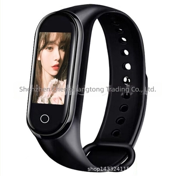 M4 okos karkötő időjárásfigyelővel, riasztás, lépésszámláló, Bluetooth, Android-kompatibilis, 7–14 napos akkumulátor