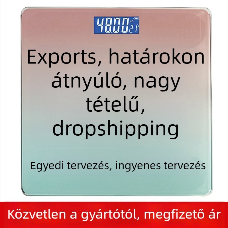 Súlymérleg – nagy pontosságú otthoni elektronikus mérleg, 180 kg terhelhetőség, újratölthető, egyszerű dizájn