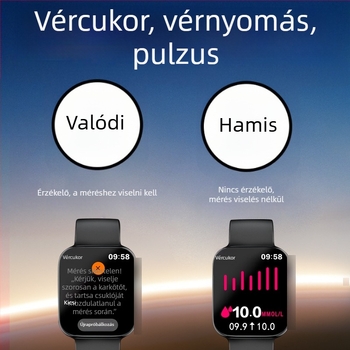 Okosóra: pulzus-, vérnyomás- és vér oxigén-szint mérés, alvásfigyelés és Bluetooth hívások