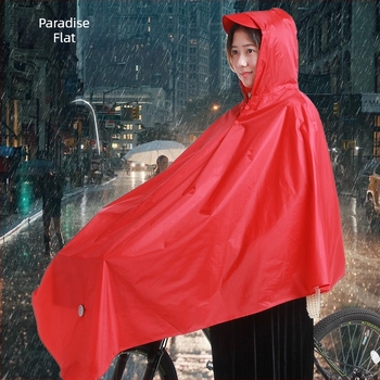 Egyrészes kerékpár esőkabát, vastag PVC, felnőtteknek
