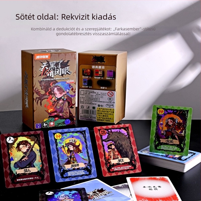 Gyermekeknek szóló társasjáték-kártyák — interaktívak, Sherlock Holmes, papírból, dobozos csomagolás, 4–14 évesek