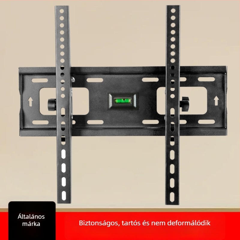 Universális falra szerelhető TV-tartó, mechanikus állítással, acélból készült, teherbírás >15 kg