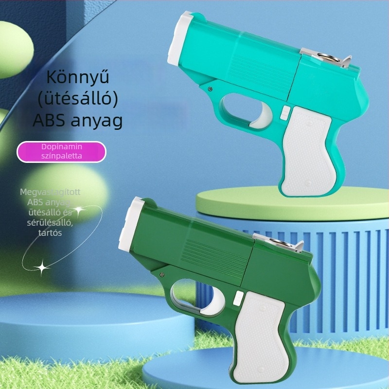 Fém alakú pisztoly formájú öngyújtó és cigarettatároló, bután, szélálló, testreszabható logó, 100 darabos doboz